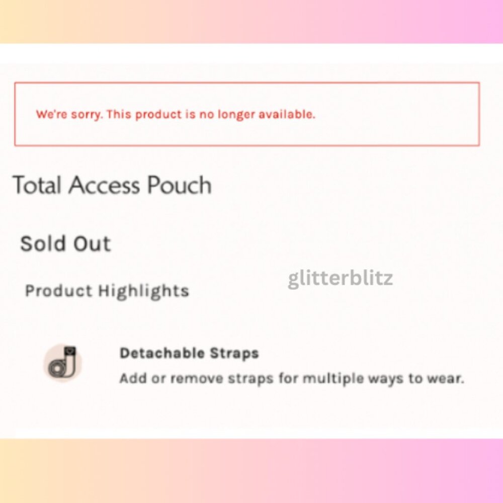 Free People Total Access Pouch 💖 Pink NWT - Picture 4 of 9